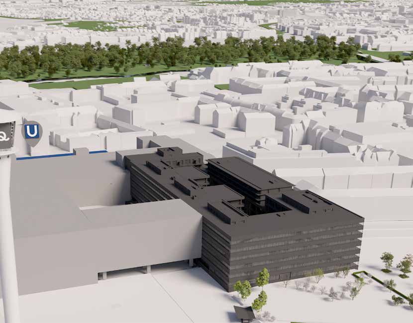 Luftansicht des Areals in Nürnberg